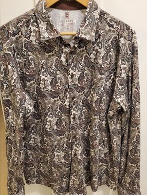 Desoto, Mens Dress Shirt Luxuriosly Soft Sz. XL 100% Cotton